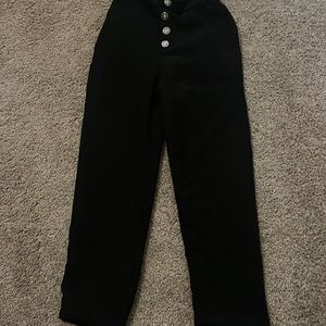 SHEIN Girls Button Front Corduroy Pants